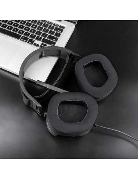 Almohadillas de Enfriamiento de Gel SOULWIT para Corsair HS80 - Negro