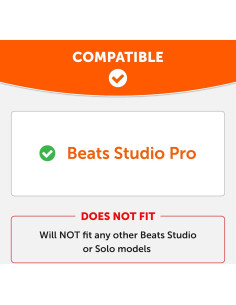 Cubiertas de Silicona SweatZ para Auriculares Beats Studio Pro - Negro 2