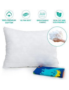 Almohada para Niños Cottonblue 14x19" Algodón Orgánico Dinosaurio 2