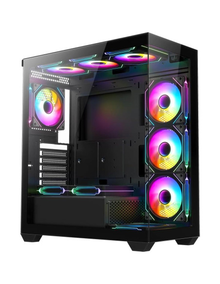 Caja de PC RUIX OV603 Mid-Tower ATX con 4 Ventiladores ARGB