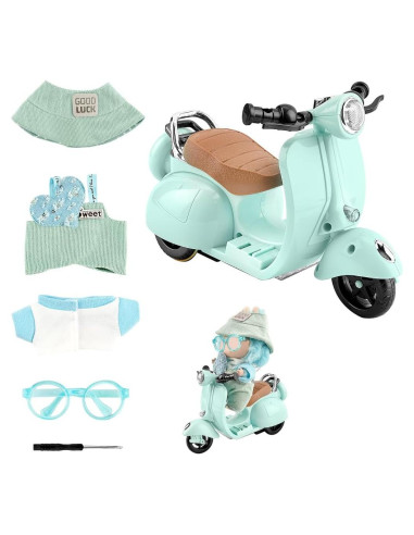 Conjunto de Accesorios para Muñecas WALLFID 17cm Azul