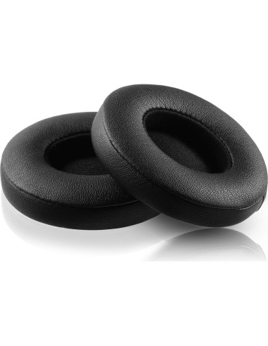 Almohadillas de Reemplazo JECOBB para Auriculares Beats Solo 2/3 - Cuero y Espuma de Memoria