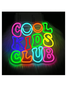 Cartel de Neón LED Cool Kids Club para Decoración Infantil