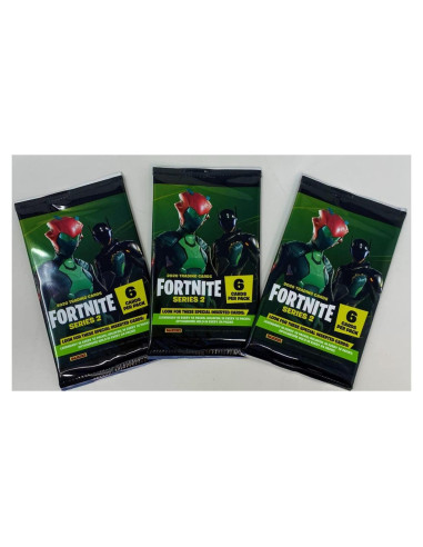 Tarjetas de Comercio Fortnite Serie 2 Lote 3 Paquetes 18 Tarjetas