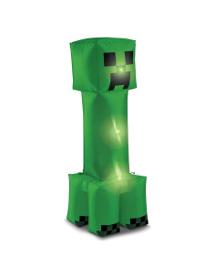 Decoración Inflable Creeper Minecraft 4 Pies con LED