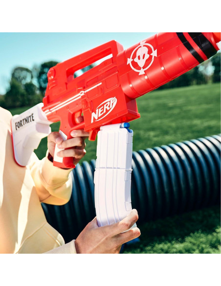 Blaster Nerf Fortnite Perspicaz Motorizado con 10 Dardos Elite