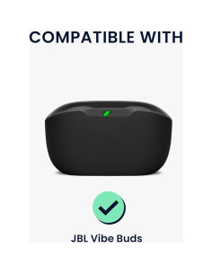 Funda de Silicona kwmobile para JBL Vibe Buds - Negro 2
