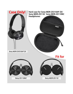 Funda Dura RAIACE para Auriculares Sony MDRZX110NC/AP - Negro 2
