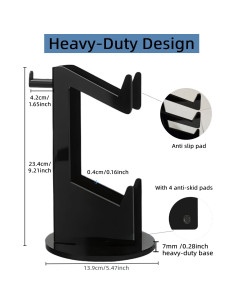 Soporte de Controlador y Auriculares MOKUYOBY 2 Niveles Negro 2