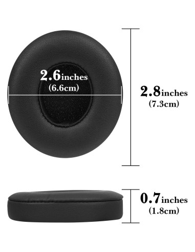 Almohadillas de Repuesto Linkidea para Auriculares Beats Solo 4 - Negro