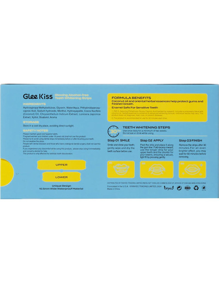 Tiras Blanqueadoras de Dientes FANYEE 28 Tiras Sabor Té Jazmín