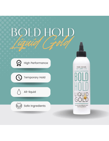 Gel de Encaje Sin Adhesivo Liquid Gold 118.3 ml - El Diagrama del Cabello