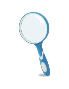 Lupa de Mano Rongon 10X Irrompible Azul 21cm para Lectura