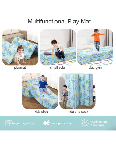 Colchón Futón Plegable MeMoreCool 1.83x1.22m para Niños