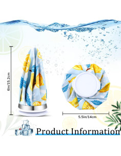 Bolsa de Hielo Reutilizable Honoson 5.5" Fría y Caliente 2