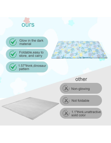 Colchón Futón Plegable MeMoreCool 1.83x1.22m para Niños