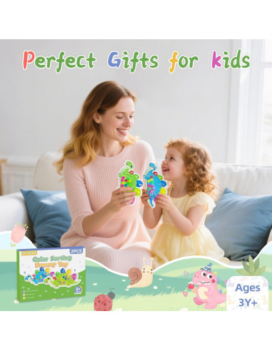 Juguetes Sensoriales de Clasificación de Color MTTIERY 2pcs