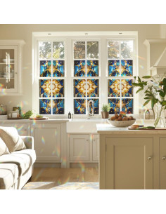 Película Decorativa para Ventana PODMemory 45x100cm Fractales 2