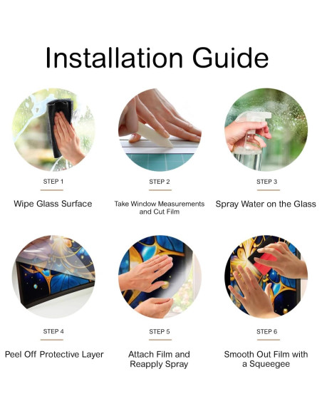 Película Decorativa para Ventana PODMemory 45x100cm Fractales