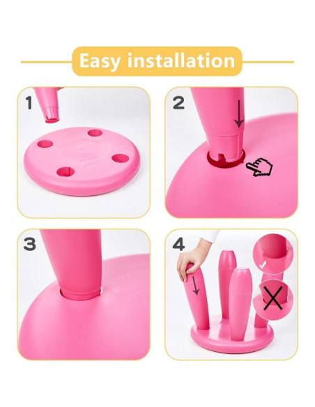 Taburete Infantil Soerreo Azul Claro 30 cm Resistente y Ligero