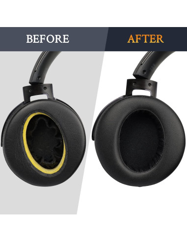 Almohadillas de Reemplazo SOULWIT para Auriculares Sony MDR-XB950 - Negro