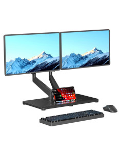 Soporte Doble para Monitor Pholiten Ajustable 17-32" Negro