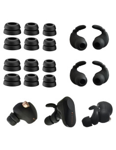 Consejos de oído antideslizantes Mijusun para auriculares Sony