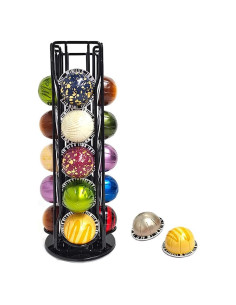 Soporte para cápsulas de café ZECENN para Nespresso Vertuoline - 20 cápsulas, rotación 360