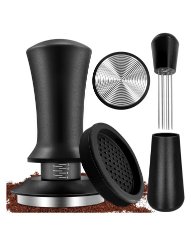 Kit de Accesorios para Espresso Wenosda 51mm con Tamper y Alfombrilla