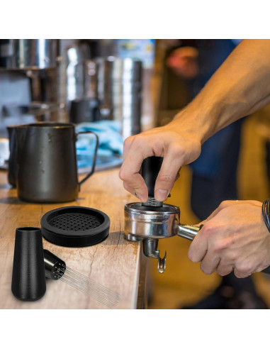 Kit de Accesorios para Espresso Wenosda 51mm con Tamper y Alfombrilla