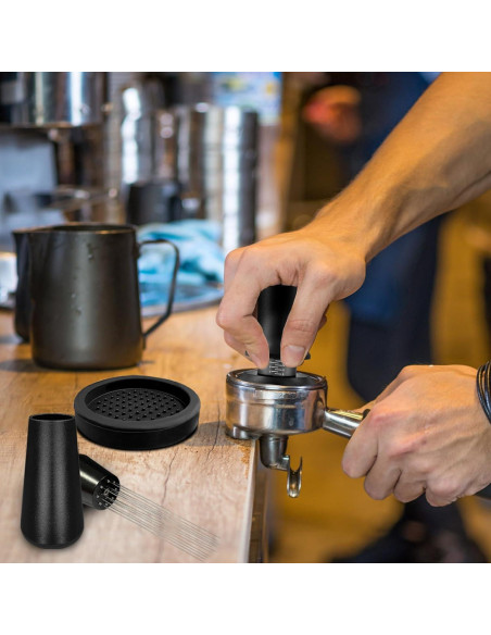 Kit de Accesorios para Espresso Wenosda 51mm con Tamper y Alfombrilla