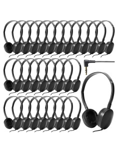 Auriculares con Cable Flutesan para Niños 30 Piezas Negro