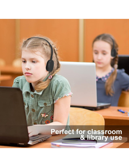 Auriculares con Cable Flutesan para Niños 30 Piezas Negro