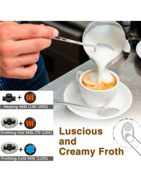 Espumador de Leche CHINYA 503 Automático 300ml Acero Inoxidable