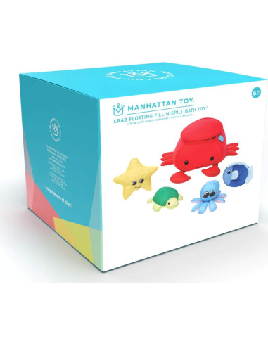 Juguete de Baño Flotante Manhattan Toy Cangrejo 5 Piezas