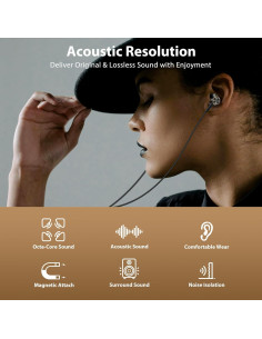 Auriculares USB C Jiunai con Micrófono y Control de Volumen 2