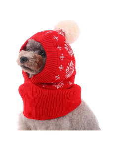 Sombrero de Invierno para Perros Kuoser - Gorro Cálido y Bufanda