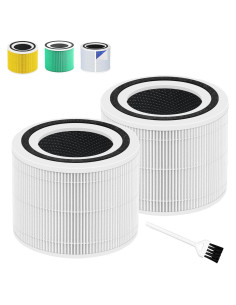 Filtro de Reemplazo HEPA H13 STARRYIPAO para Purificador LEVOIT Core 300 - 2 Piezas