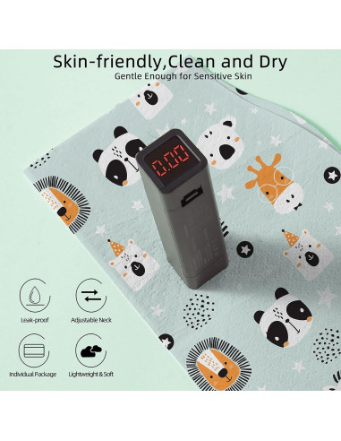 Baberos Desechables para Bebés 25pcs - Impermeables y Ajustables