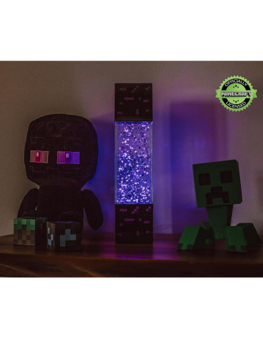 Lámpara de Mesa LED Portal Nether Minecraft 30.48 cm