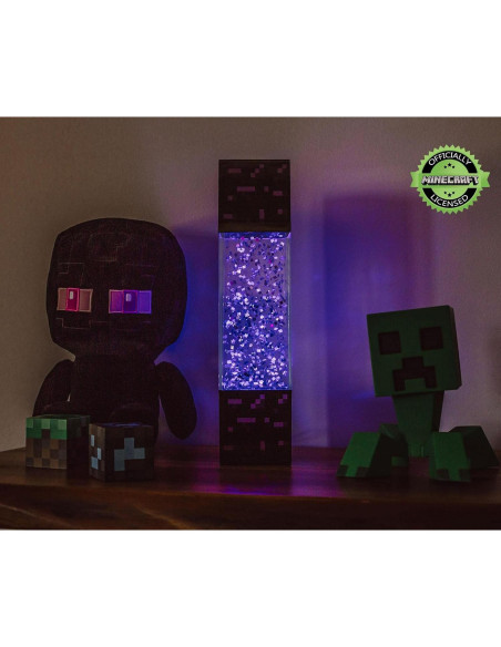 Lámpara de Mesa LED Portal Nether Minecraft 30.48 cm