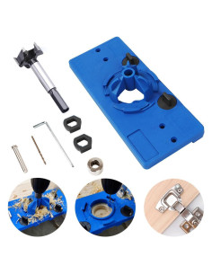 Kit de Plantilla para Bisagra Oculta 35mm SMATOLS - Herramientas de Carpintería