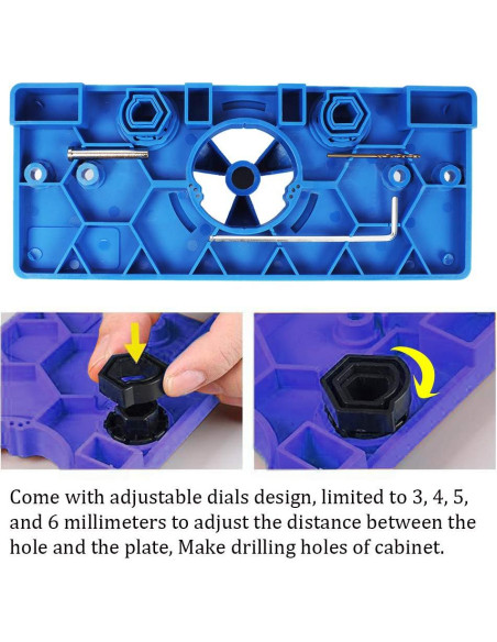 Kit de Plantilla para Bisagra Oculta 35mm SMATOLS - Herramientas de Carpintería