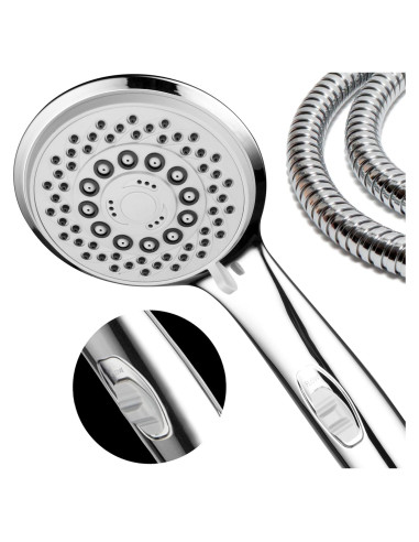 Cabezal de Ducha de Mano Hotel Spa 4" Alta Presión 7 Modos