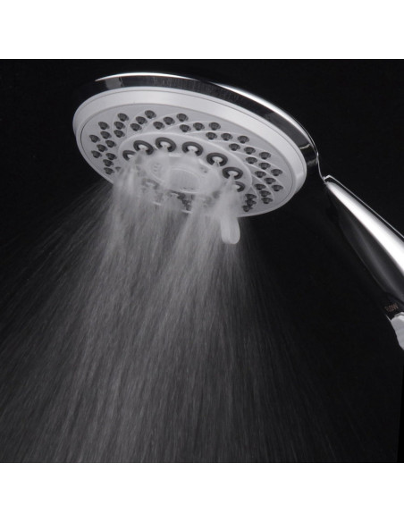 Cabezal de Ducha de Mano Hotel Spa 4" Alta Presión 7 Modos