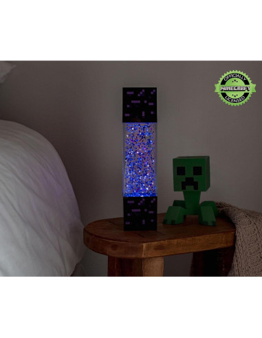 Lámpara de Mesa LED Portal Nether Minecraft 30.48 cm