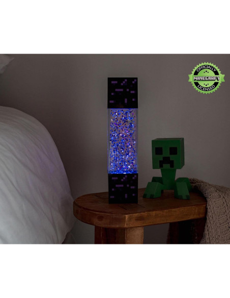 Lámpara de Mesa LED Portal Nether Minecraft 30.48 cm