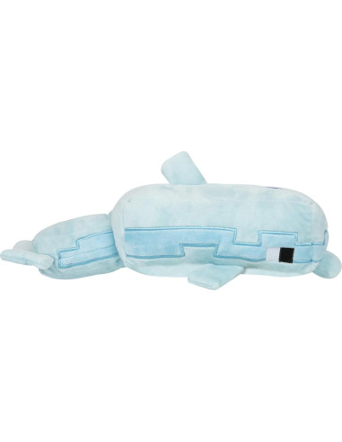 Peluche Delfín Minecraft JINX 34.9 cm Azul Claro