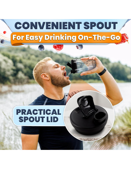 2 Tazas de Licuadora Ninja 18 Oz KETAR con Tapas de Sorbo