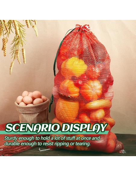 Bolsas de Malla Reutilizables Berlune 50 Pcs 45x75 cm 20 kg